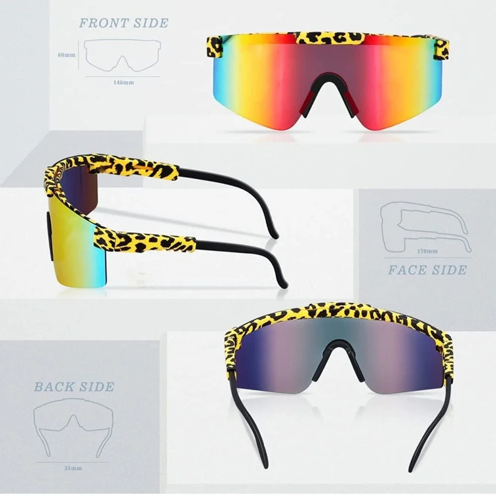 Polarized Sports Sunglasses Cycling Sun Glasses TR90 Frame Glasses
